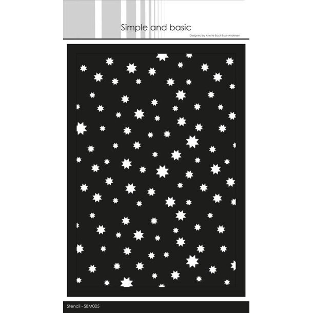 Simple and Basic stencil: "Stars"  
