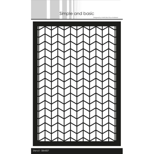 Simple and Basic stencil: "Chevron"  
