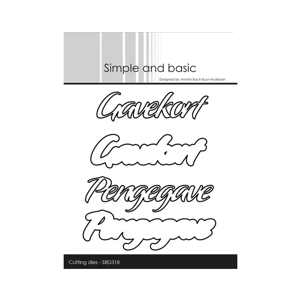 Simple and Basic Die "Danske Tekster" 