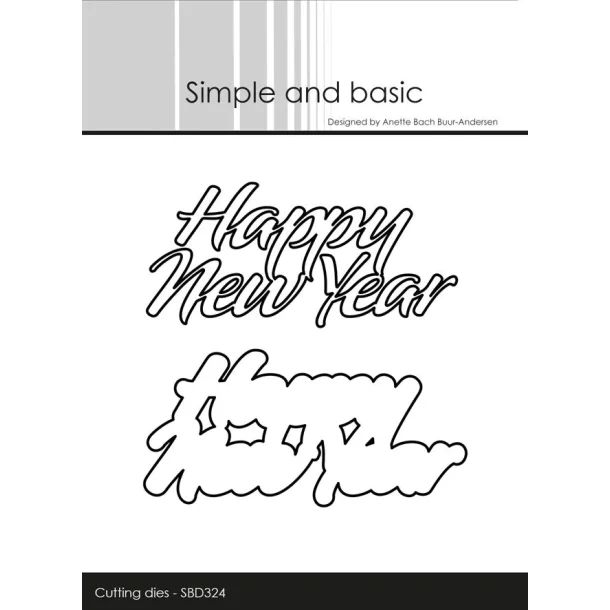 Simple and Basic Die "Happy New Year" SBD324