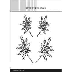 Simple and Basic Die "Leaves - outline" 