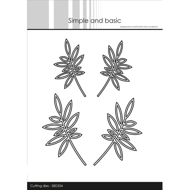 Simple and Basic Die "Leaves - outline" 
