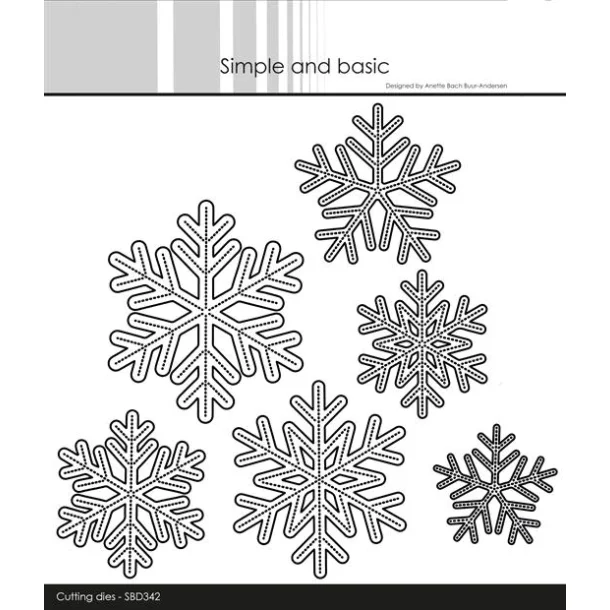 Simple and Basic Die "Snowflakes" SBD342