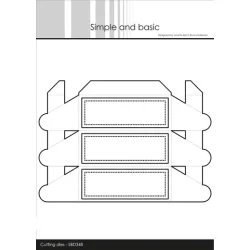 Simple and Basic Die "Oblong Rosette - Box" 