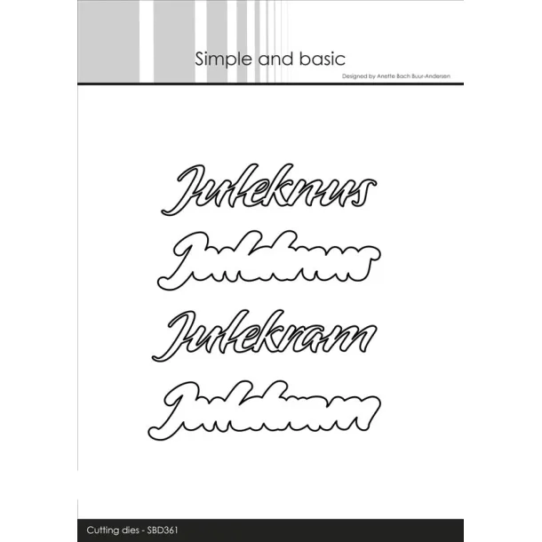 Simple and Basic Die "Juleknus og Julekram" SBD361