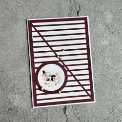 Simple and Basic Die "A6 - Cover-die with round Window" 