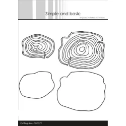 Simple and Basic Die "Woodgrain Plates" 