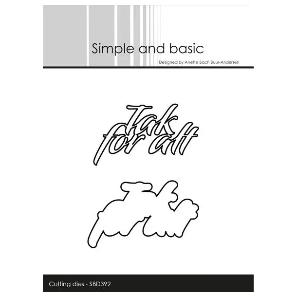 Simple and Basic Die "Tak for alt"  