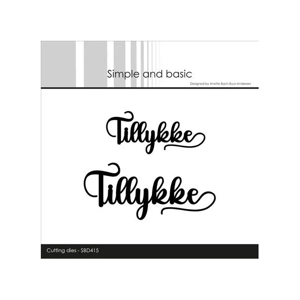 Simple and Basic Die "Tillykke" 
