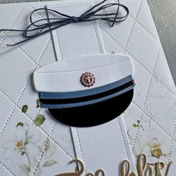 Simple and Basic Die "Student Cap - From front"  
