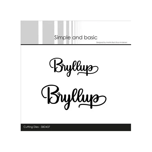 Simple and Basic Die "Bryllup" 