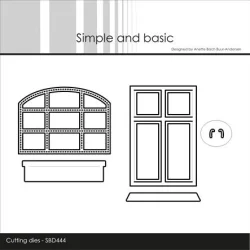 Simple and Basic Die "Barn Window and Balcony Box" 