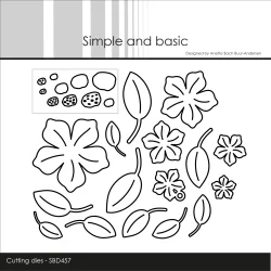 Simple and Basic Die "Flowers and Leaves #2" 