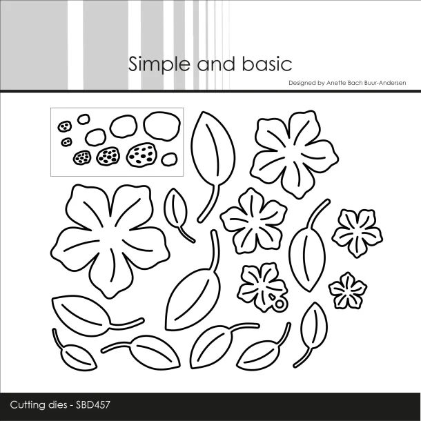 Simple and Basic Die "Flowers and Leaves #2" 