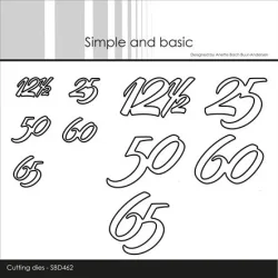 Simple and Basic Die "Anniversary Years" 