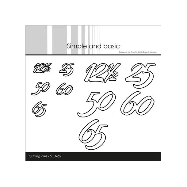 Simple and Basic Die "Anniversary Years" 