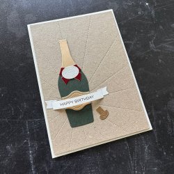 Simple and Basic Die "Champagne Bottle" 