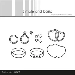 Simple and Basic Die "Wedding Accessories" 