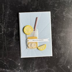 Simple and Basic Die "Drink with Orange and Lime" 