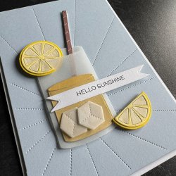 Simple and Basic Die "Drink with Orange and Lime" 