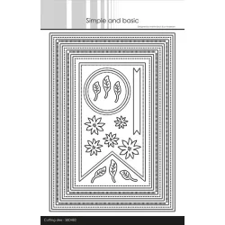 Simple and Basic Die "Combi Striped Frames A5"  