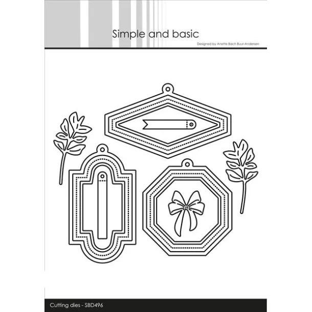 Simple and Basic Die "Set of Tag Labels" 