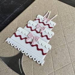 Simple and Basic Die "Birthday Cake" 