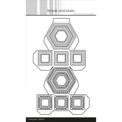 Simple and Basic Die "Hexagon Box" 