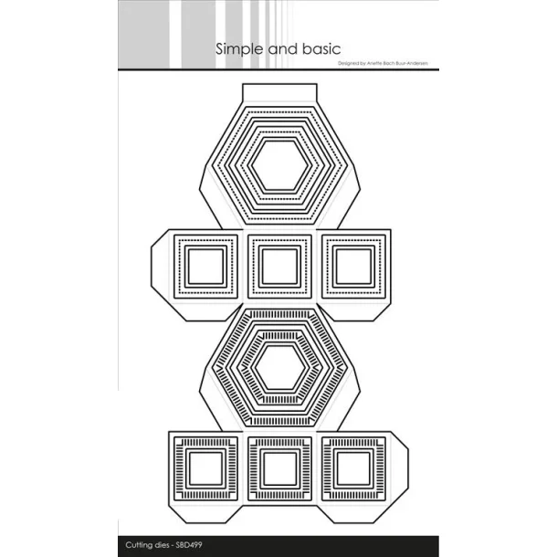 Simple and Basic Die "Hexagon Box" 
