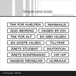 Simple and Basic Die "Banner Texts" 