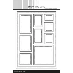 Simple and Basic Die "A5 - Frame with Windows" 