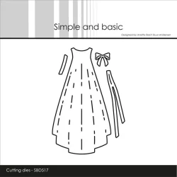 Simple and Basic Die "Christening Gown" 