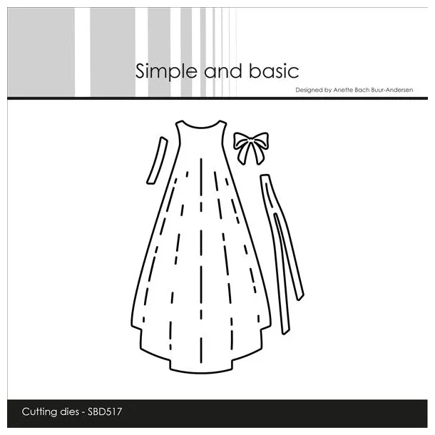 Simple and Basic Die "Christening Gown" 