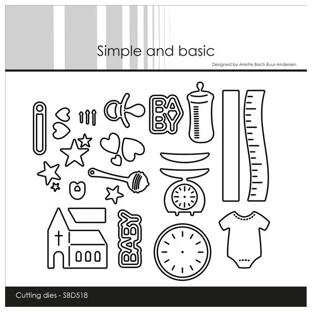Simple and Basic Die "Baby Icons" 