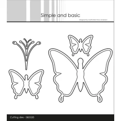 Simple and Basic Die "Simple Butterflies - solid" 