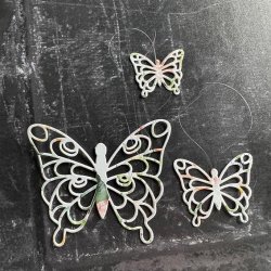Simple and Basic Die "Simple Butterflies - outline" 