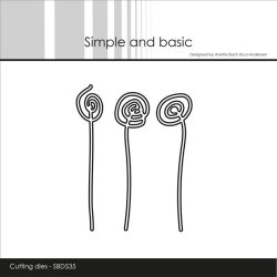 Simple and Basic Die "Funky Flowers #1" 