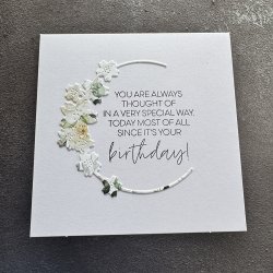 Simple and Basic Die "Flower Wreath - Halfcircle" 