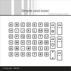 Simple and Basic Die "Alphabet Chips" 