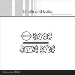 Simple and Basic Die "Lollipop and Sweets" 