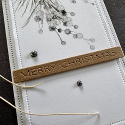 Simple and Basic Die "All-in-one Plate - Merry Christmas"  