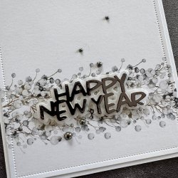 Simple and Basic Die "Merry Christmas - Happy New Year"  