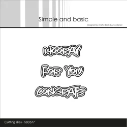 Simple and Basic Die "Hooray" 