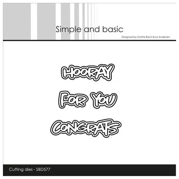 Simple and Basic Die "Hooray" 