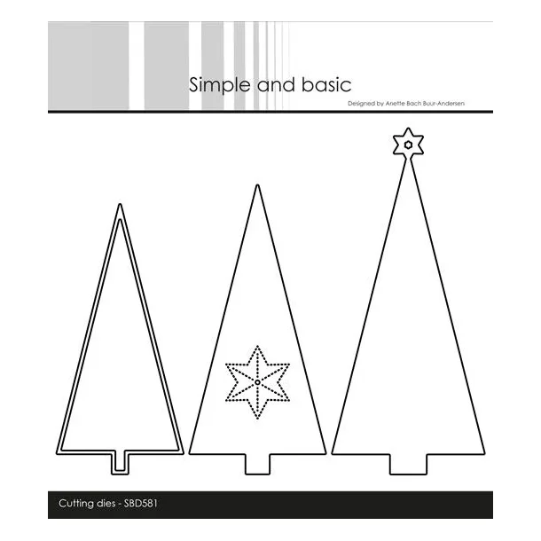 Simple and Basic Die "Christmas Trees"  