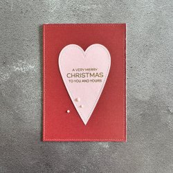 Simple and Basic Die "Oblong Hearts with Tag" 