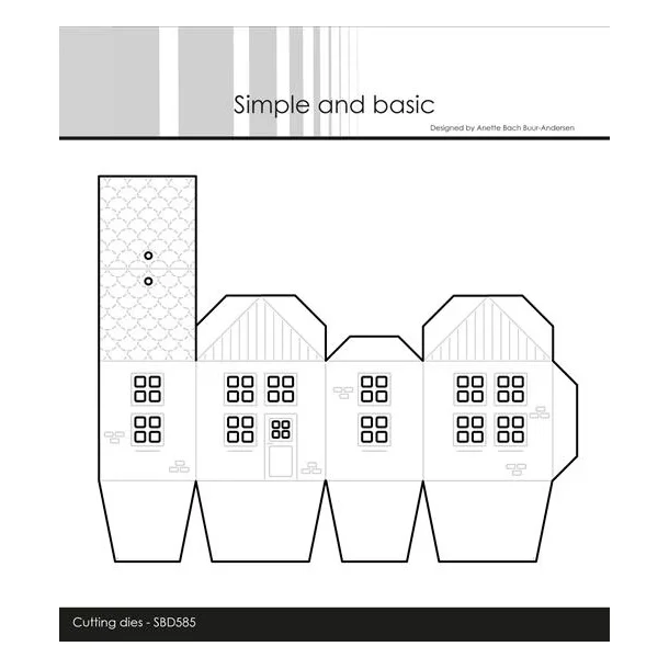 Simple and Basic Die "3D House"  
