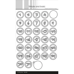 Simple and Basic Die "Numbers in a Circle" 