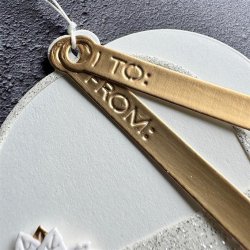 Simple and Basic Die "Decorative Oval Tag"  