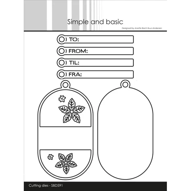 Simple and Basic Die "Decorative Oval Tag"  